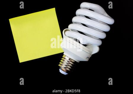 Large CFL bulb Stock Photo