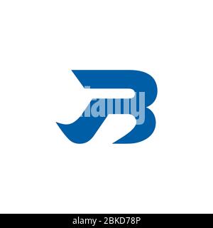 letter pr simple linked motion logo vector Stock Vector