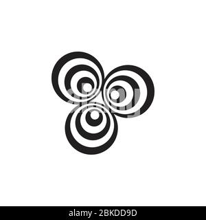 hypnotic symbol logo vector Stock Vector