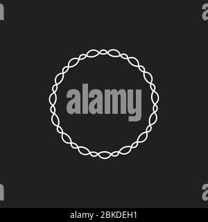 linked wires frame simple vector Stock Vector