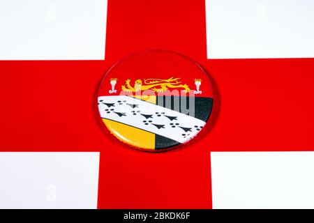 Norfolk County Flag England UK English regional flags Stock Photo - Alamy