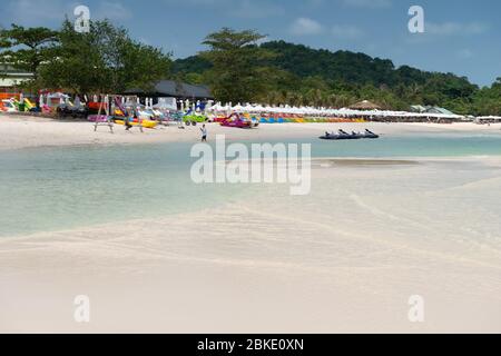 Jet-ski On Shoal On Bai Sao Beach, Phuquoc, Vietnam Stock Photo