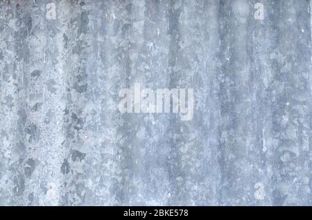 Full frame shot of galvanized sheet background and texture. Stock Photo