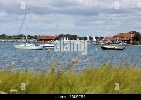 General views of Bosham in West Sussex, UK. Stock Photo