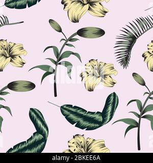Seamless floral pattern with vector texture. suitable for printing on dark background. - vector Stock Vector