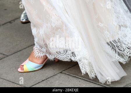 Colourful bridal online shoes