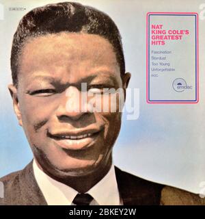 Nat King Cole - original vinyl album cover - Nat King Cole's Greatest Hits - 1970 Stock Photo