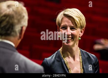 Munich, Bavaria, Germany. 4th May, 2020. The Munich Stadtrat (City Council) opened its new Amtsperiode (term) at the Deutsches Theatre due to Coronavirus crisis. The theatre allowed alternating seating for officials, the public, and media. Credit: Sachelle Babbar/ZUMA Wire/Alamy Live News Stock Photo