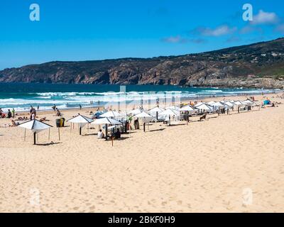 Praia do Guincho, Atlantic Ocean beach, Cascais region, Portugal Stock Photo