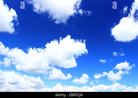 Beautiful white clouds on blue sky Stock Photo