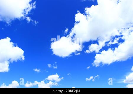 Beautiful white clouds on blue sky Stock Photo