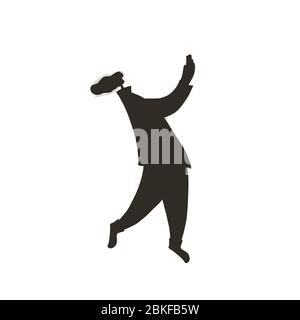 Female characters silouette using her phone for texting a message. Young person chating with her smartphone. Woman reading a news on internet isolated Stock Vector