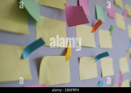 Kanban board and agile methodology. Companies prefer agile methodology, scrum and project management especially during their software development Stock Photo