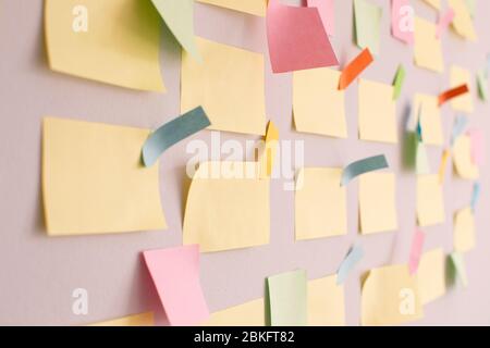 Kanban board and agile methodology. Companies prefer agile methodology, scrum and project management especially during their software development Stock Photo
