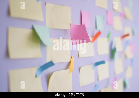 Kanban board and agile methodology. Companies prefer agile methodology, scrum and project management especially during their software development Stock Photo