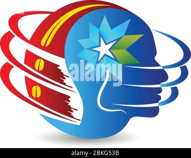 globe flower logo Stock Vector