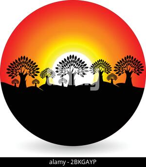 forest logo Stock Vector