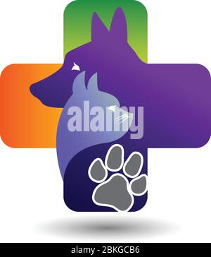 pet care logo Stock Vector