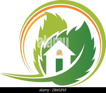 environment house logo Stock Vector
