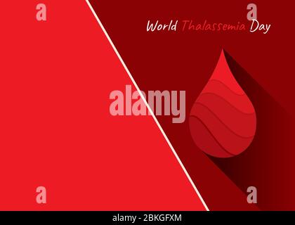 Vector illustration on the theme of world Thalassemia day Stock Vector