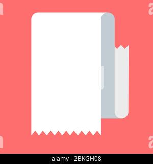 Blank scrolls of white paper Stock Vector