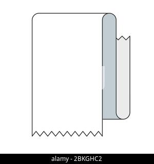 Blank scrolls of white paper Stock Vector