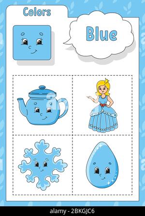 blue color things for kids