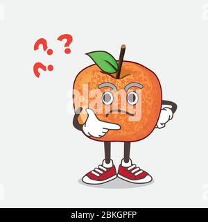 Dinosaur Eggs Pluots Fruit Mascot Character Vector Illustration Stock Vector