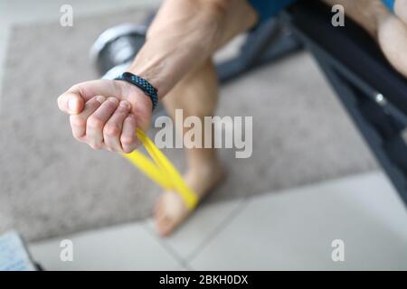 Hand clenched in fist Stock Photo