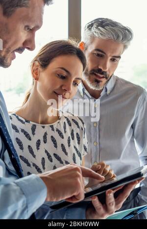 Business people working in office Stock Photo