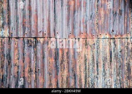 rusty metal wall Stock Photo
