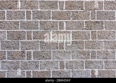 Old gray brick wall background Stock Photo