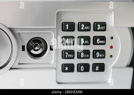 Modern safe box, closeup view Stock Photo