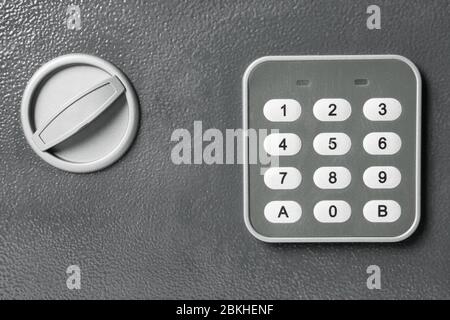 Modern safe box, closeup view Stock Photo