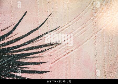 Detail of urban graffiti on a brick wall. Stock Photo