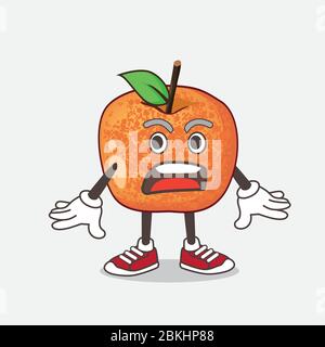 Dinosaur Eggs Pluots Fruit Mascot Character Vector Illustration Stock Vector