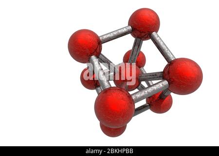 Molecule 3D Illustration Stock Photo