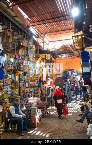 Morocco, Marrakesh, imperial city, the medina (UNESCO World Heritage ...
