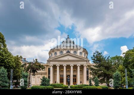 Romania, Muntenia, Bucharest, the Romanian Athenaeum is a concert hall Stock Photo