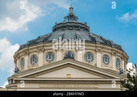 Romania, Muntenia, Bucharest, the Romanian Athenaeum is a concert hall Stock Photo