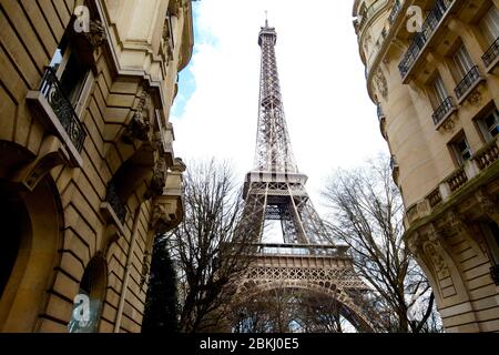 France, Paris, area listed as World Heritage by UNESCO, the Eiffel Tower Stock Photo