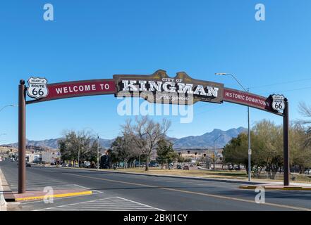 West Beale St in Kingman, Arizona, USA Stock Photo