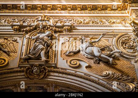 Italy, Lombardy, Bergamo, the Citta Alta (upper town), the Basilica of Santa Maria Maggiore Stock Photo