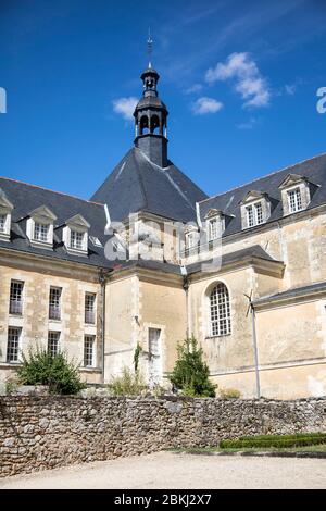 France, Maine et Loire, Loire valley listed as World Heritage by UNESCO, Baugé, the Hôtel-Dieu de Baugé former hospital contains an exceptional pharmacy dating from 1675 called apothecary Stock Photo