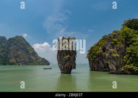 James Bond Island, featured in the movie &#x201c;The Man with the Golden Gun, Phang Nga bay, Thailand Stock Photo