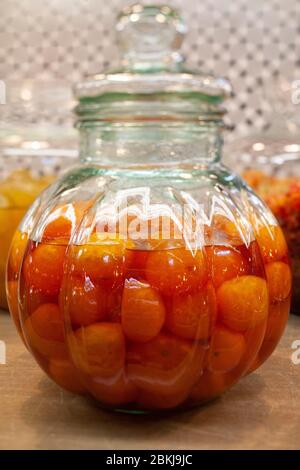 Mandarin candied with sugar