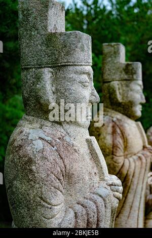 North Korea, Kaipung District, Tomb of King Kongmin Stock Photo