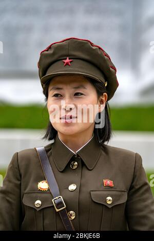 North Korea, Mount Paektu, the Korean Guerilla Secret Camp where General Kim Yong Il was born Stock Photo