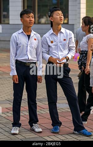 North Korea, Pyongyang, Kaeson amusement park Stock Photo