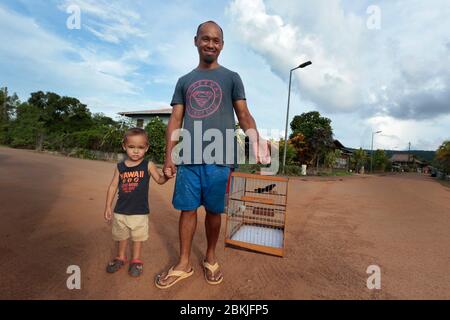 France, Guiana, Cacao, Hmong New Year Stock Photo